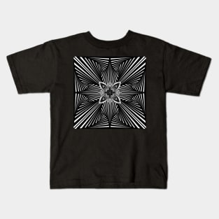 Optical illusion flower Kids T-Shirt